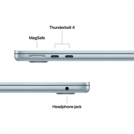 Apple 13-inch MacBook Air, M4 chip with 10-core CPU and 10-core GPU, 16GB, 512GB SSD - Sky Blue
