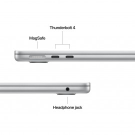 Apple 13-inch MacBook Air, M5 chip with 10‑core CPU and 8‑core GPU, 16GB, 512GB SSD - Silver